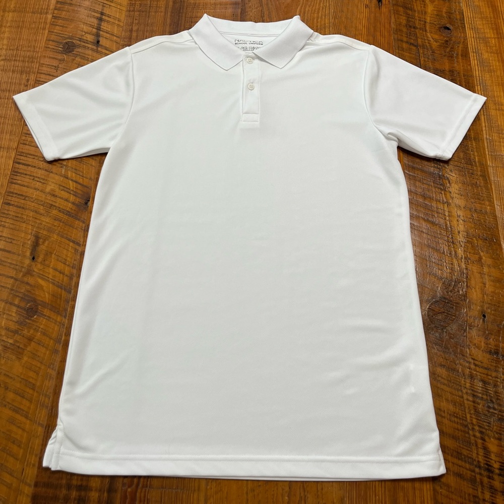 Nautica White School Uniform Polo Size XL (18-20)